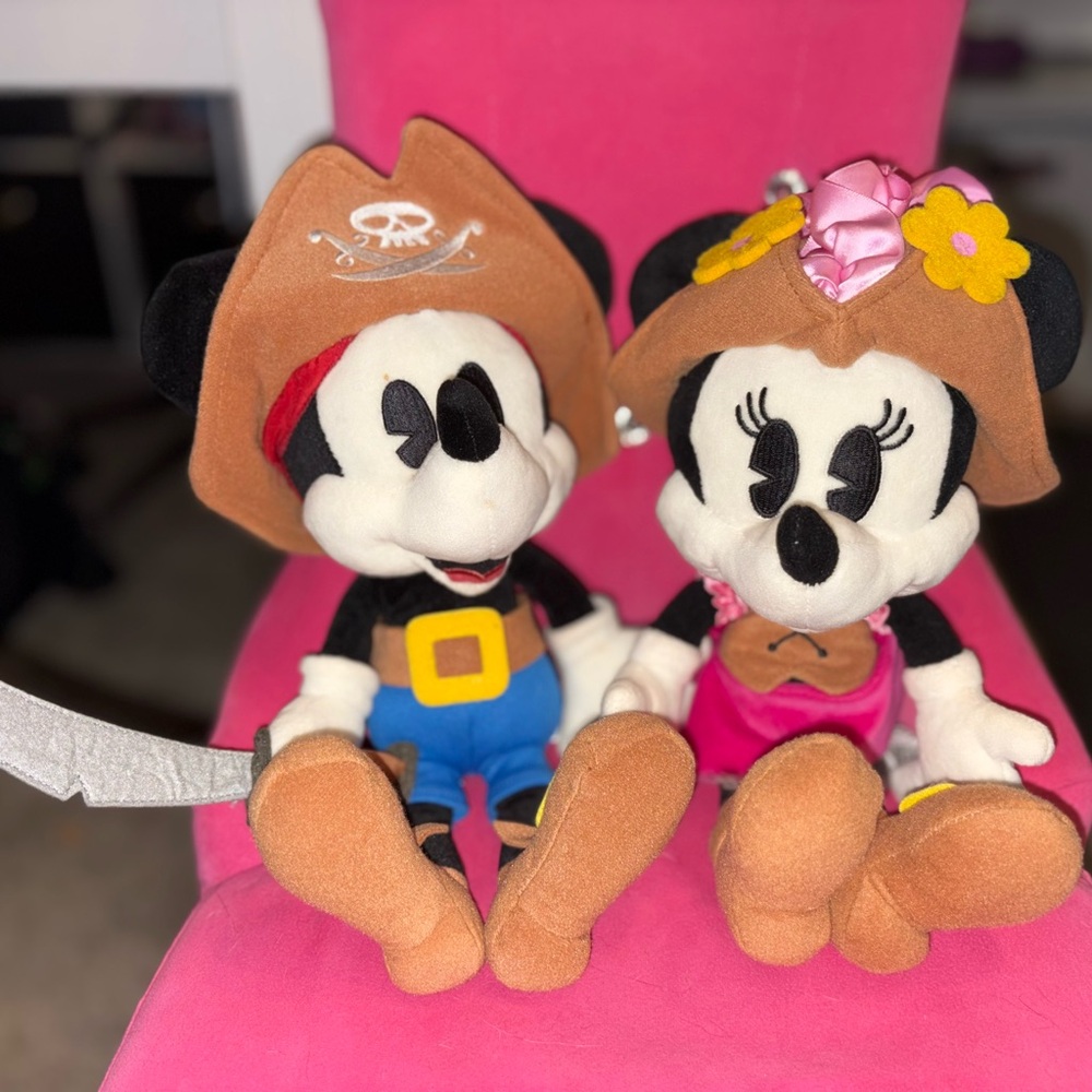 Pirate Mickey and Minnie Plush Set